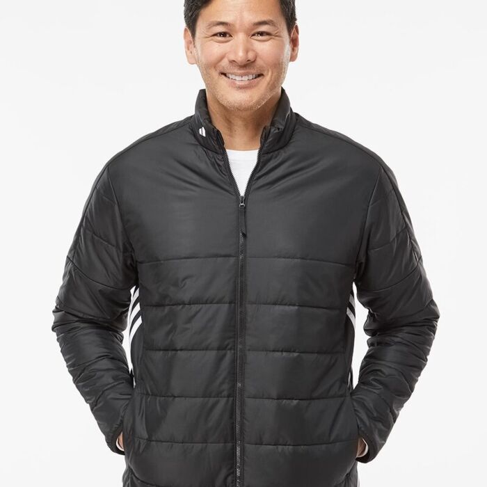 Men's 3-Stripes Puffer Full-Zip Jacket Thumbnail