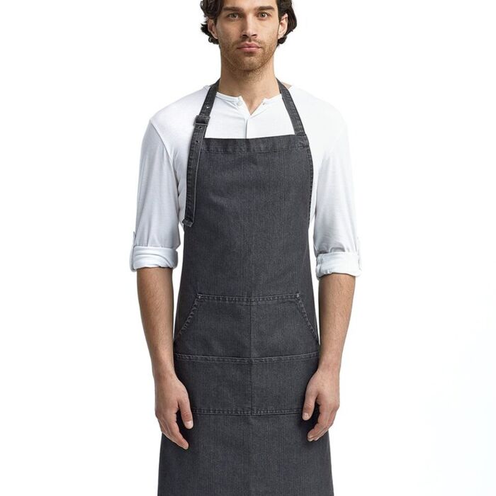Jeans Stitch Denim Bib Apron Thumbnail