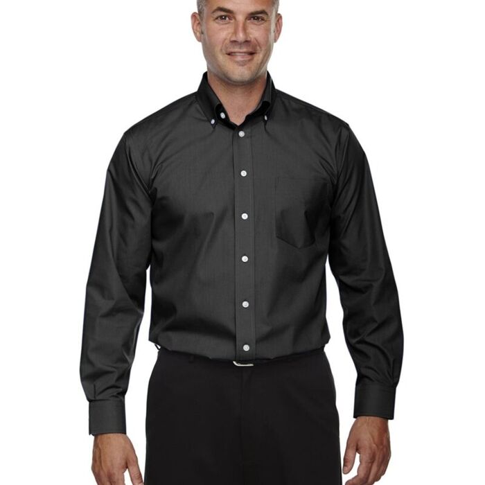 Men's Tall Crown Collection® Broadcloth Woven Dress Shirt Thumbnail