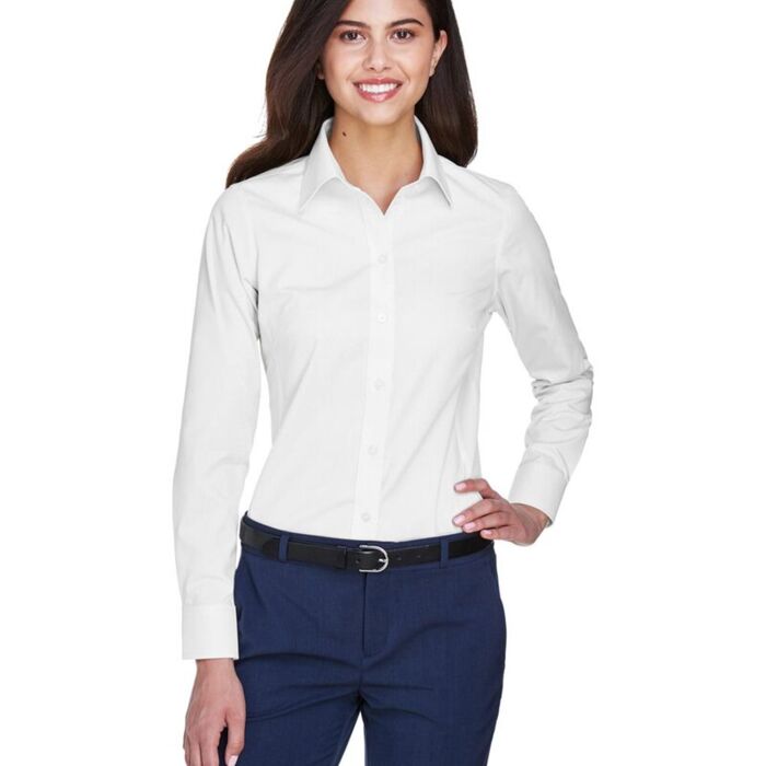 Women's Crown Collection® Oxford Woven Dress Shirt Thumbnail