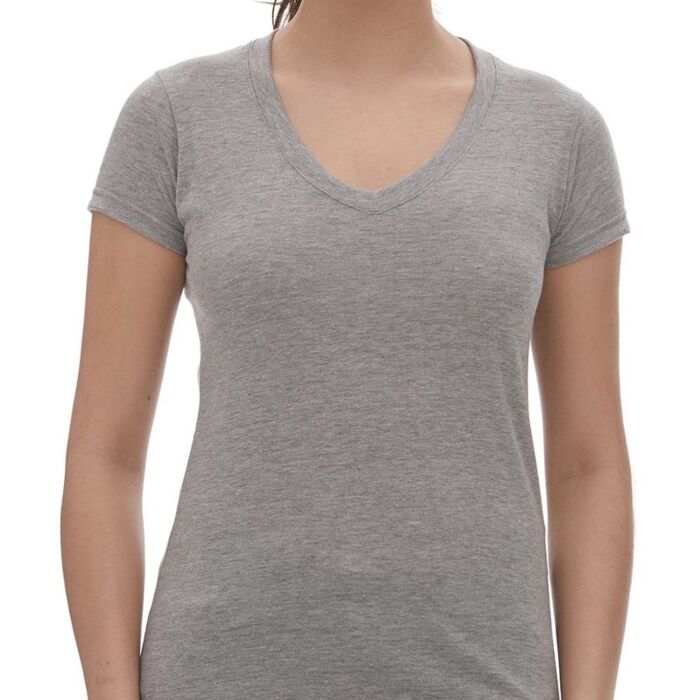 Women's Deluxe Blend V-Neck T-Shirt Thumbnail